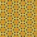 Round Patterned Bright Gold Yellow Rug, pat2657yw