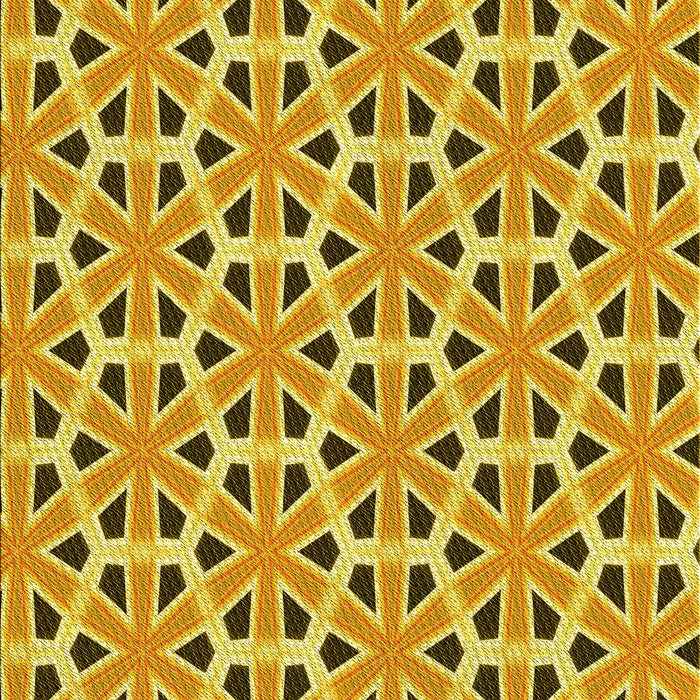 Patterned Bright Gold Yellow Rug, pat2657yw