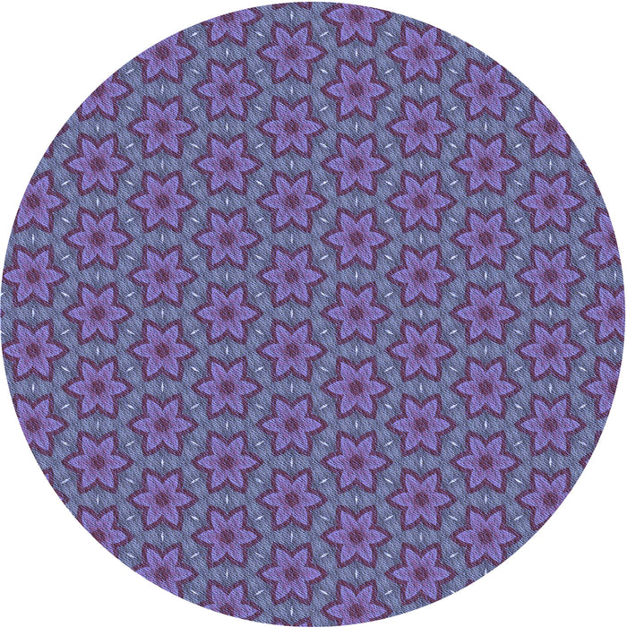 Square Machine Washable Transitional Medium Slate Blue Rug in a Living Room, wshpat2658blu