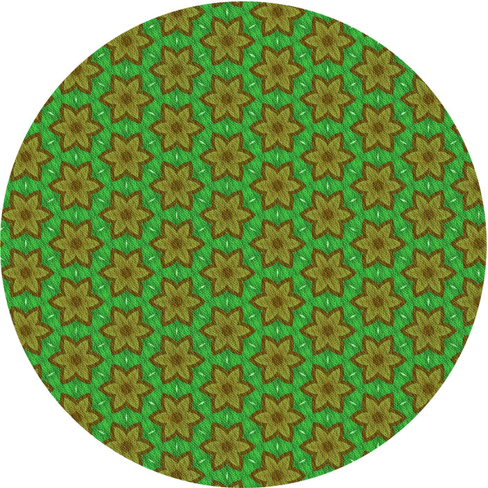 Square Machine Washable Transitional Oak Brown Rug in a Living Room, wshpat2658grn