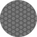 Square Patterned Gray Rug, pat2658gry