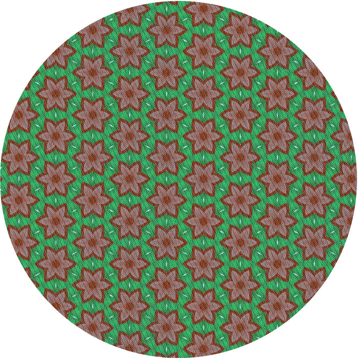 Square Patterned Chestnut Red Rug, pat2658lblu