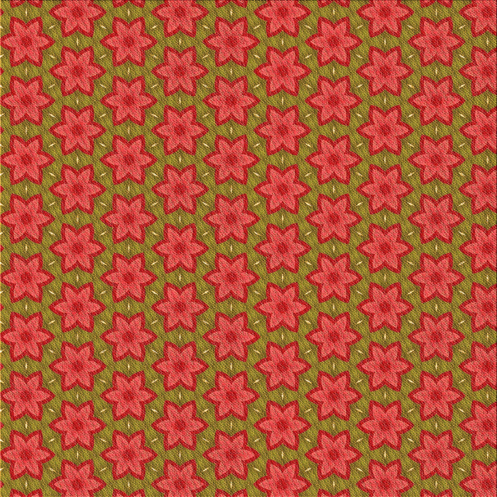 Round Patterned Red Rug, pat2658org