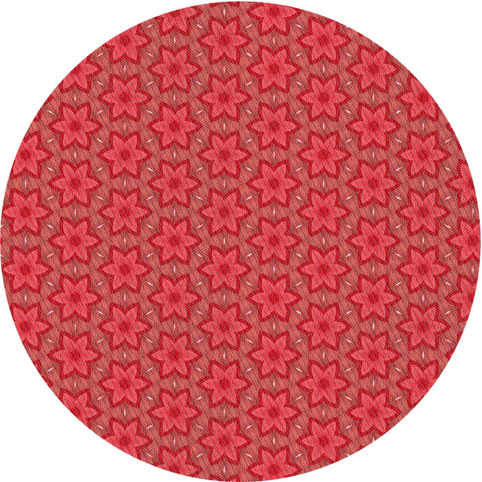 Square Machine Washable Transitional Red Rug in a Living Room, wshpat2658rd