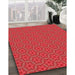 Machine Washable Transitional Red Rug in a Family Room, wshpat2658rd