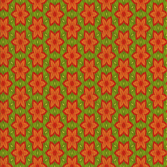 Patterned Dark Yellow Green Rug, pat2658yw