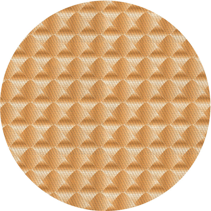 Square Machine Washable Transitional Yellow Orange Rug in a Living Room, wshpat2659org