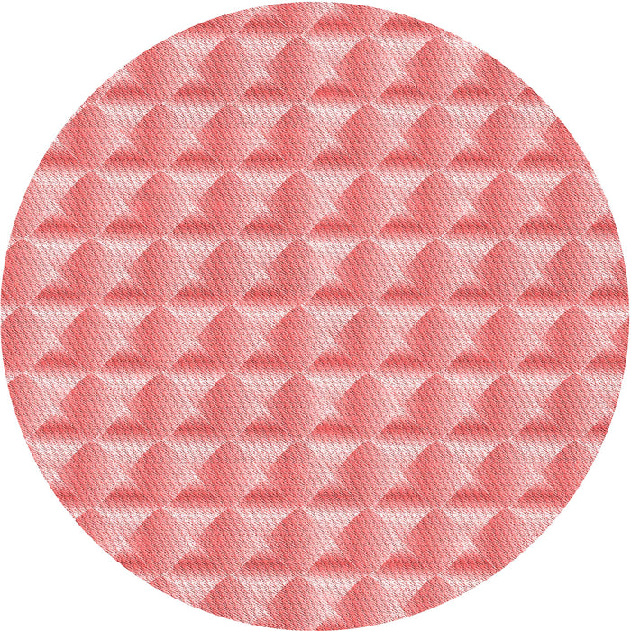 Square Patterned Pastel Pink Rug, pat2659rd