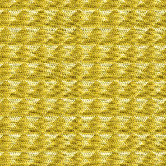 Round Patterned Yellow Rug, pat2659yw