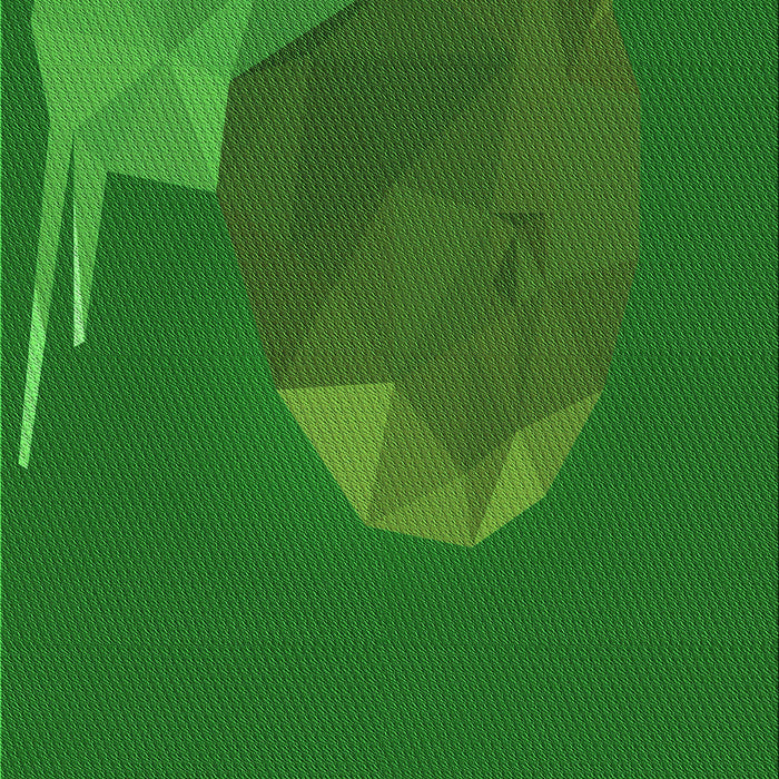 Patterned Green Rug, pat266grn