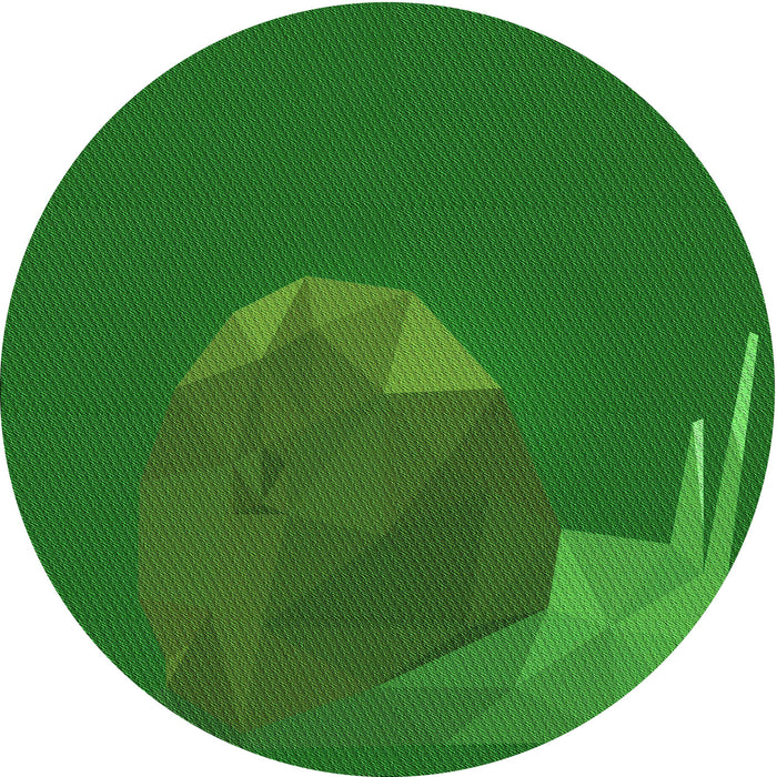 Square Machine Washable Transitional Green Rug in a Living Room, wshpat266grn