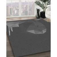 Patterned Smokey Gray Rug, pat266gry