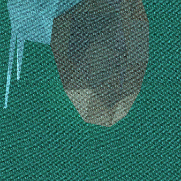 Machine Washable Transitional Medium Teal Green Rug, wshpat266lblu