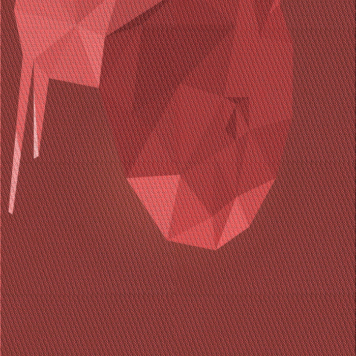 Patterned Red Rug, pat266rd