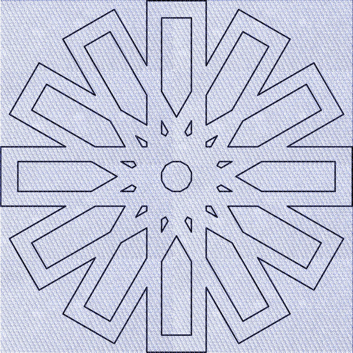 Round Patterned Lavender Blue Rug, pat2660blu