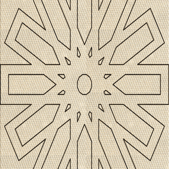 Patterned Moccasin Beige Rug, pat2660brn