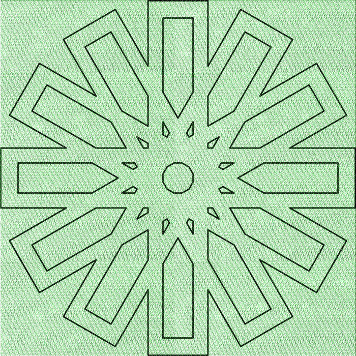 Round Machine Washable Transitional Mint Green Rug, wshpat2660grn