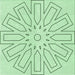 Round Patterned Mint Green Rug, pat2660grn