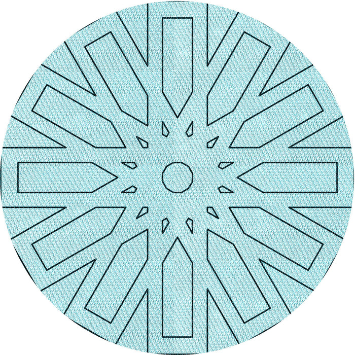 Square Machine Washable Transitional Electric Blue Rug in a Living Room, wshpat2660lblu