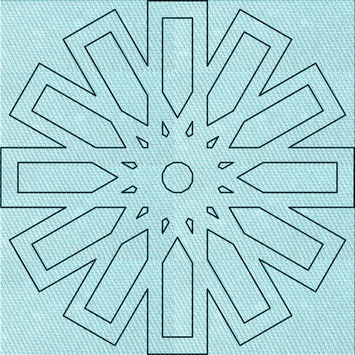 Round Patterned Electric Blue Rug, pat2660lblu