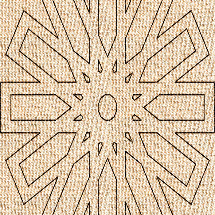 Patterned Peru Brown Rug, pat2660org