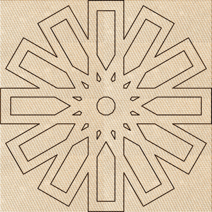 Round Patterned Peru Brown Rug, pat2660org