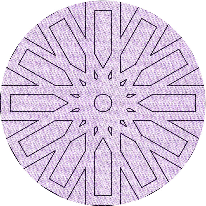 Square Machine Washable Transitional Orchid Purple Rug in a Living Room, wshpat2660pur