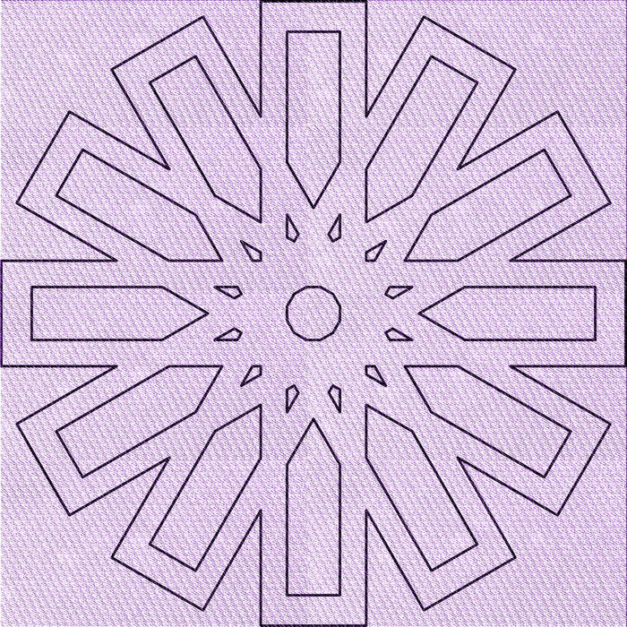 Round Machine Washable Transitional Orchid Purple Rug, wshpat2660pur