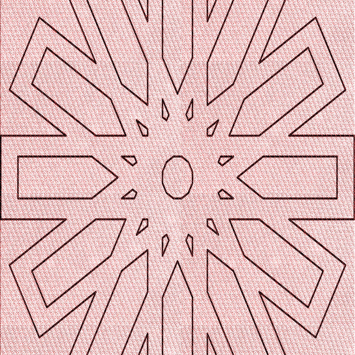Patterned Pink Rug, pat2660rd