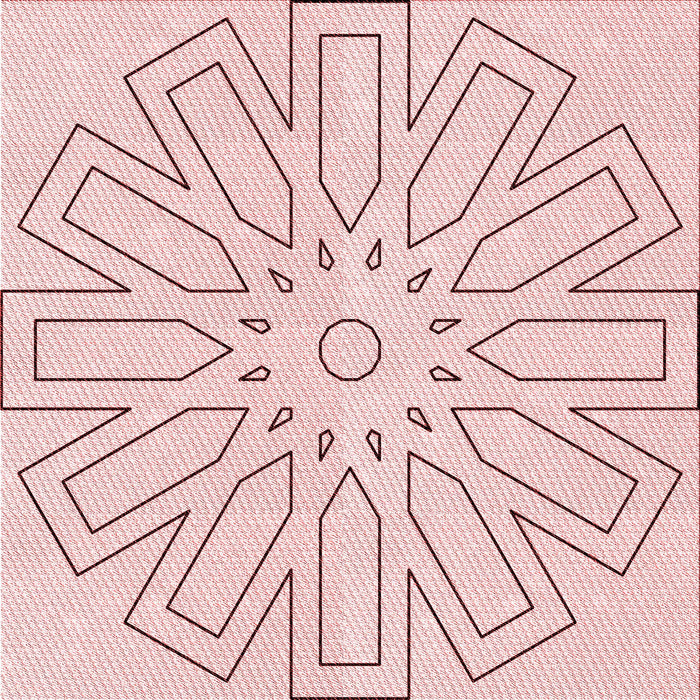 Round Patterned Pink Rug, pat2660rd