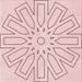 Round Patterned Pink Rug, pat2660rd