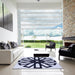 Machine Washable Transitional Blue Rug in a Kitchen, wshpat2661blu