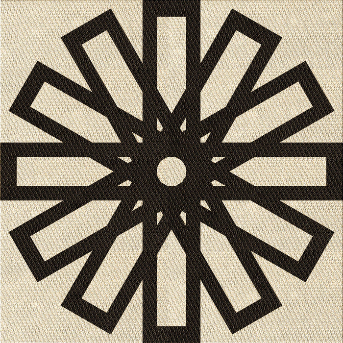Round Patterned Golden Blonde Gold Rug, pat2661brn