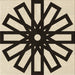 Round Patterned Golden Blonde Gold Rug, pat2661brn