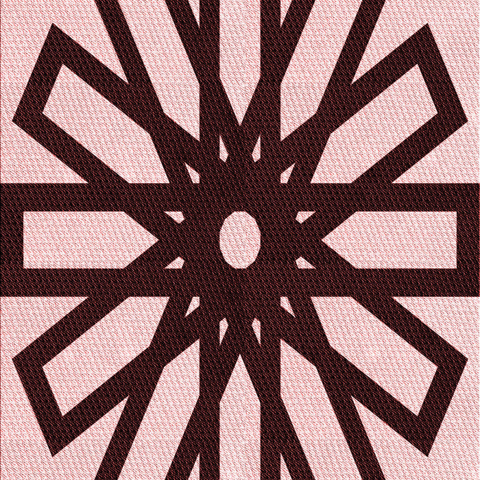 Machine Washable Transitional Deep Rose Pink Rug, wshpat2661rd