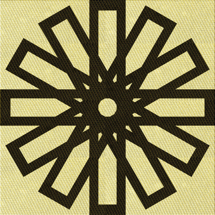 Round Machine Washable Transitional Chocolate Brown Rug, wshpat2661yw