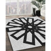 Machine Washable Transitional Charcoal Black Rug in a Family Room, wshpat2661