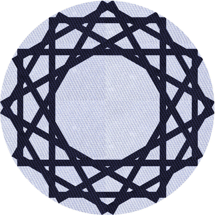 Square Patterned Pale Lilac Purple Rug, pat2662blu