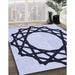 Machine Washable Transitional Pale Lilac Purple Rug in a Family Room, wshpat2662blu