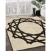 Patterned Vanilla Gold Rug in Family Room, pat2662brn