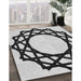 Machine Washable Transitional Platinum Gray Rug in a Family Room, wshpat2662gry