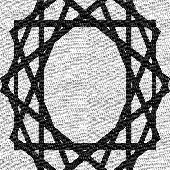 Patterned Platinum Gray Rug, pat2662gry