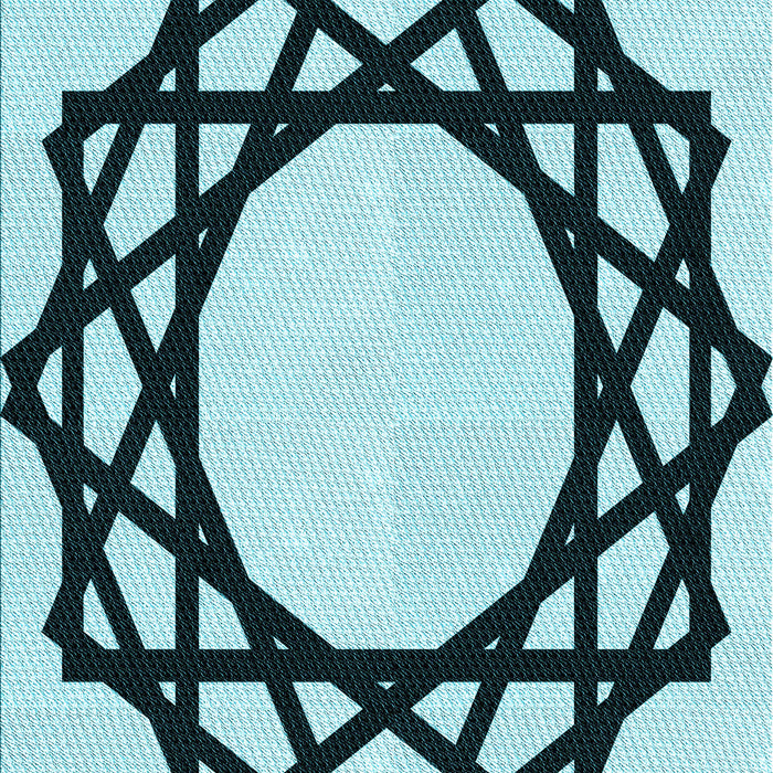 Patterned Blue Rug, pat2662lblu