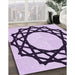 Machine Washable Transitional Purple Rug in a Family Room, wshpat2662pur