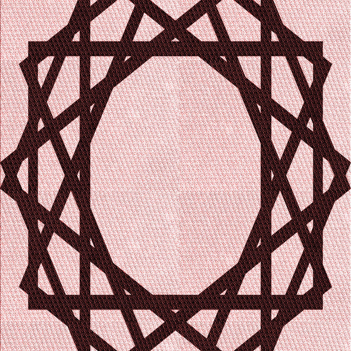 Patterned Brown Red Rug, pat2662rd