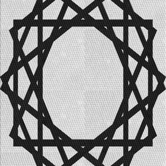 Machine Washable Transitional Light Black Rug, wshpat2662