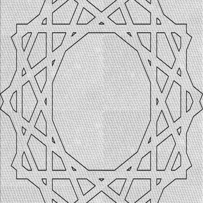 Patterned Platinum Gray Rug, pat2663gry