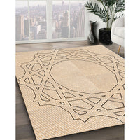 Patterned Moccasin Beige Rug, pat2663org