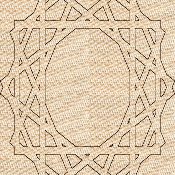 Patterned Moccasin Beige Rug, pat2663org