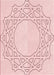 Patterned Light Coral Pink Rug, pat2663rd